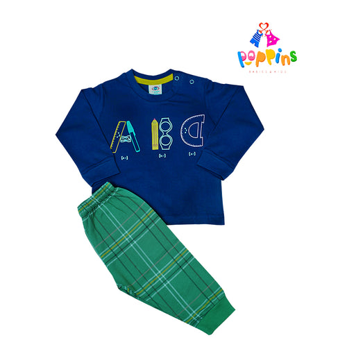 Baby Pullover Outfit Set Play Text Print