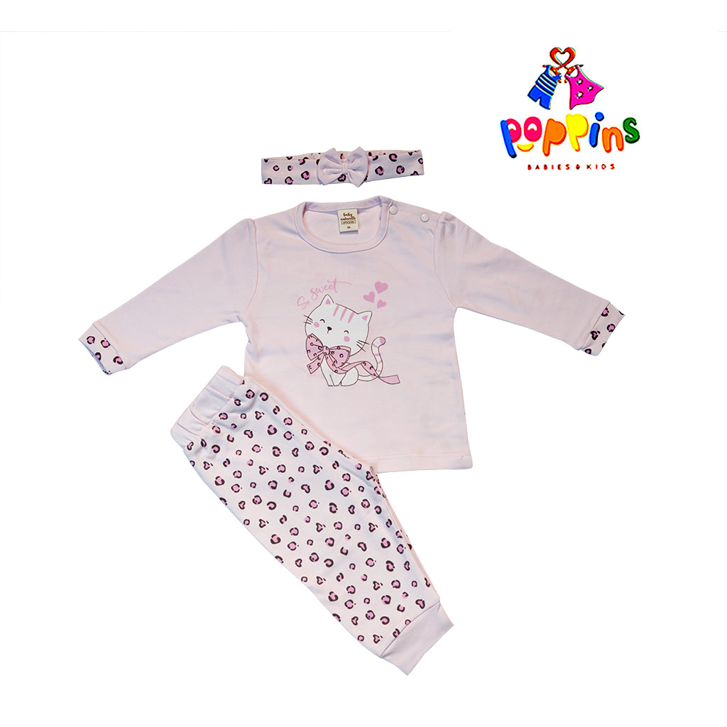 Baby outfit set with headband