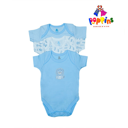 Baby Bodysuit-Pack Of 3Pcs Animal striped