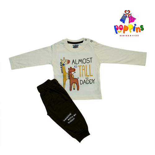 Baby Full Sleeve set with Daddy Giraffee