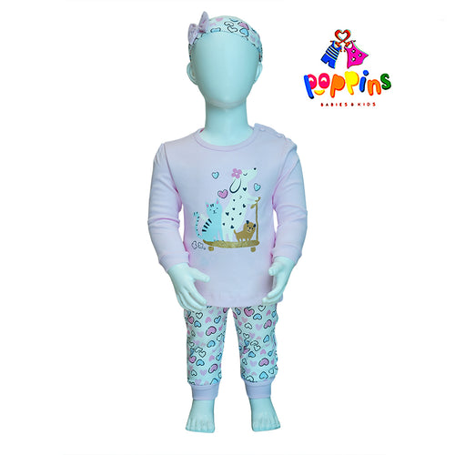 Baby Full Sleeve Set & Head Band hearts