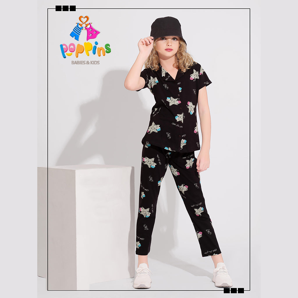 Girls Button down pyjama set