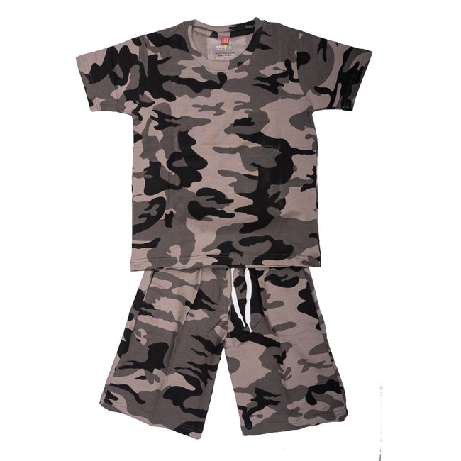 Boys T-Shirt Short set- Camaflouge