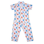 Kids cotton printed night suit- Animals