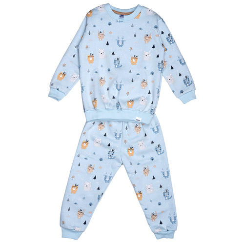 Woodland Adventure Sweat Set - Light Blue