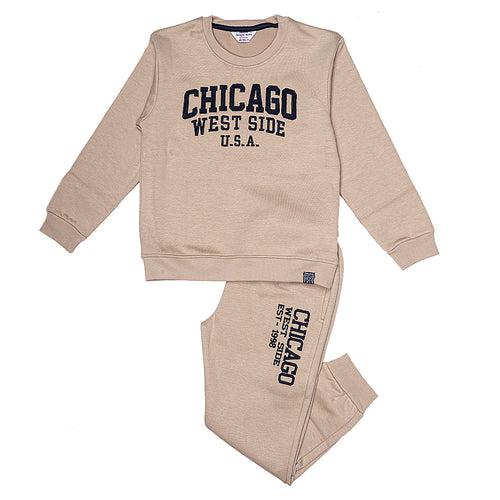 Chicago Sweat set - Beige