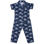 Kids cotton printed night suit- Police Car