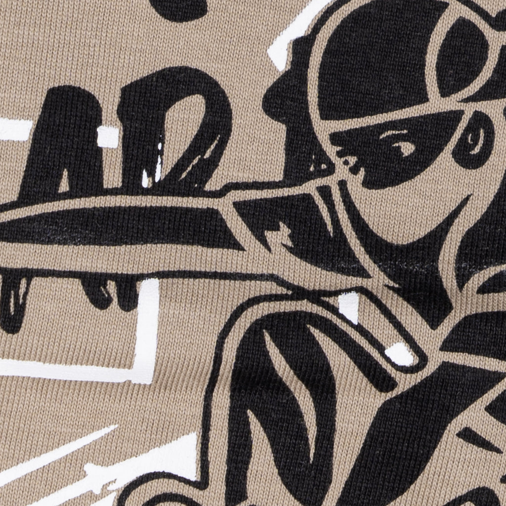 Boys Graphic T-Shirt Short set- Skate Tan