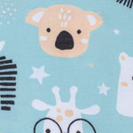 Kids cotton printed night suit- Zoo buddies