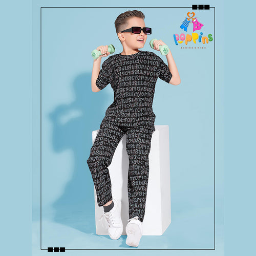 Kids Little Explorer Printed T Shirt Pant Set