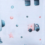 Kids cotton printed night suit- Robot