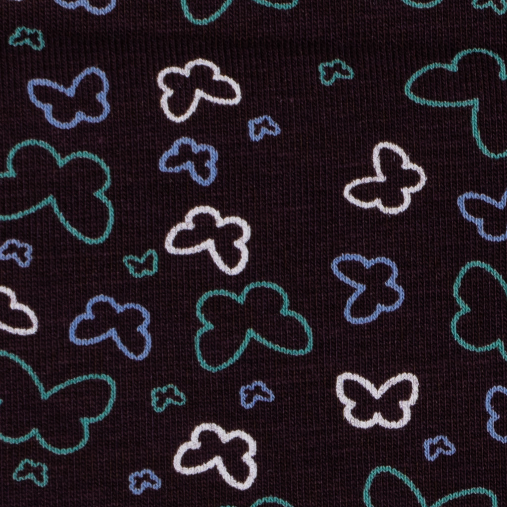 Girls Printed Leggings- Brown Butterfly