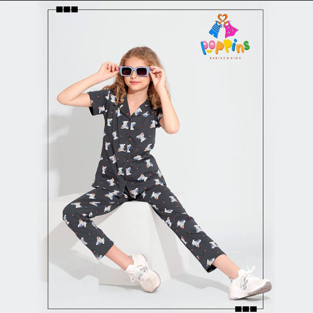 Girls Button down pyjama set