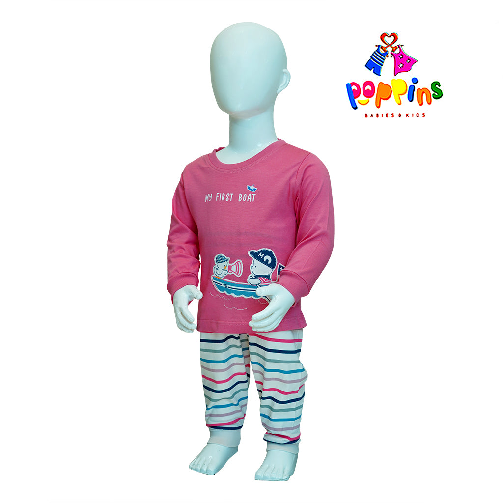 Baby outfit set- Animal - Pink