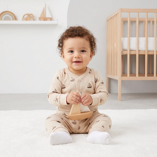 Baby Outfit Set Sailing Ship