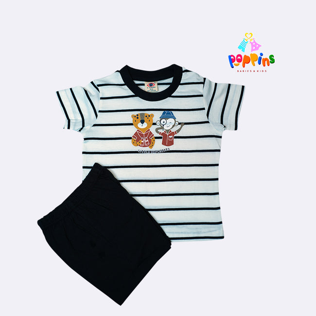 Baby T-Shirt Short Set Teddy Explorers