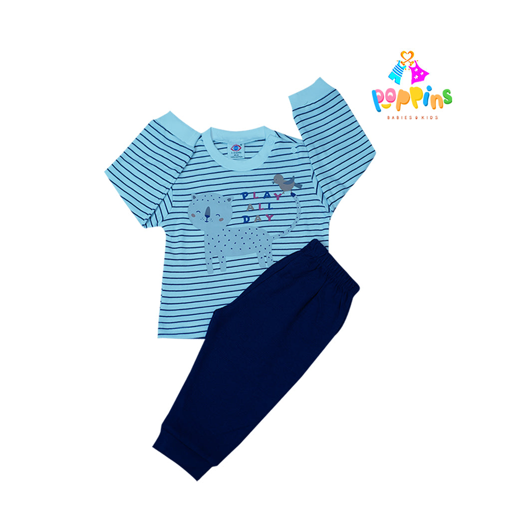 Baby Pullover Outfit Set Cat Print