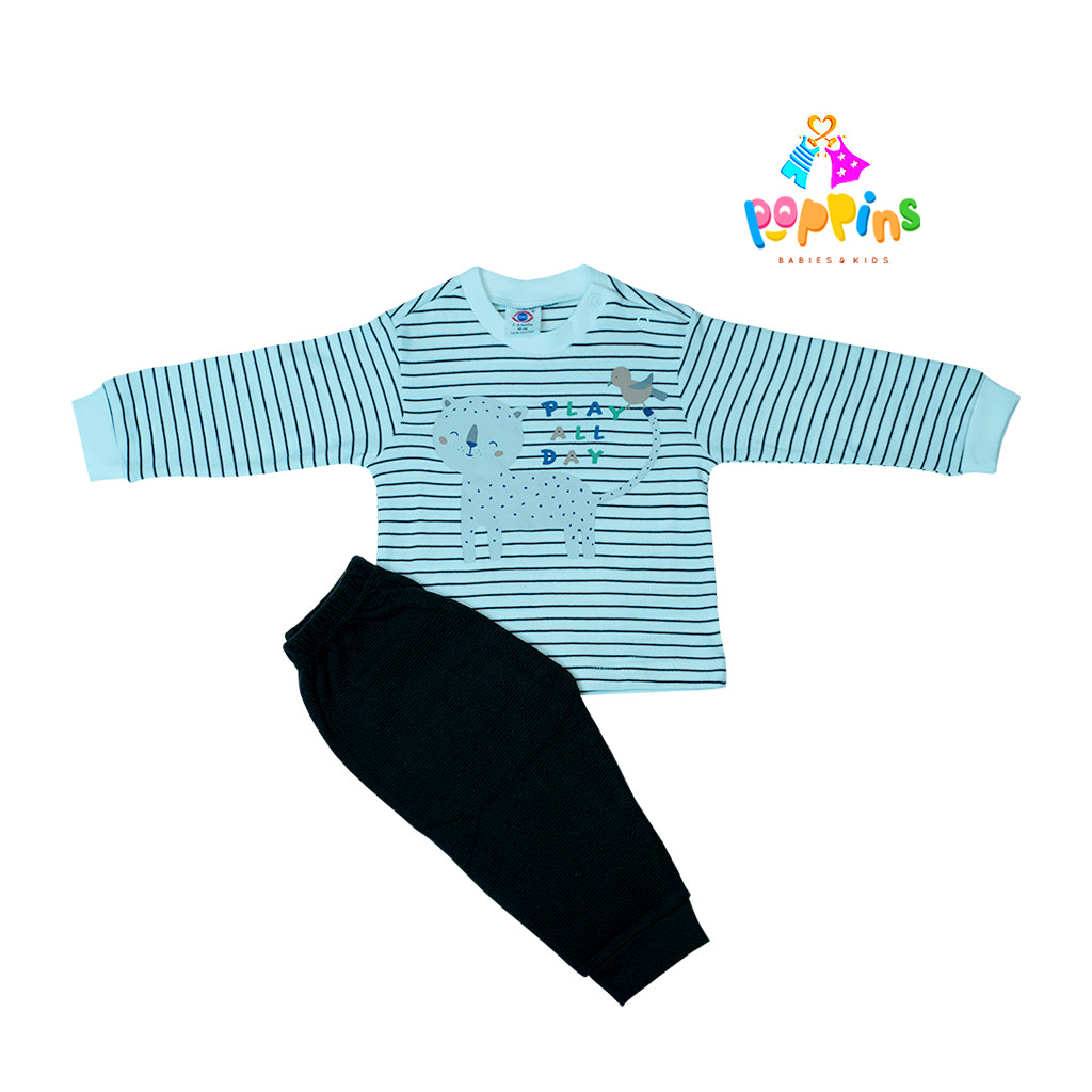Baby Pullover Outfit Set Cat Print