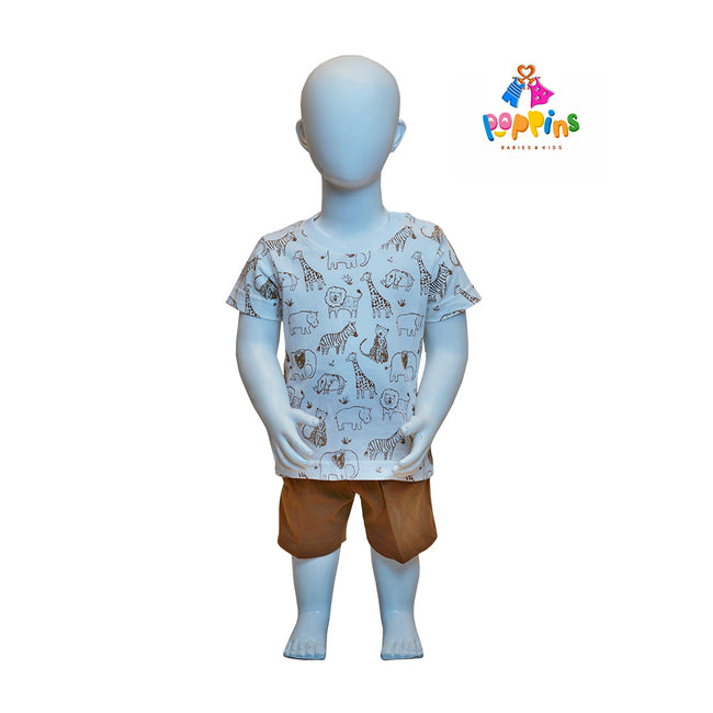 Baby T-Shirt Short Set Camelina Splash