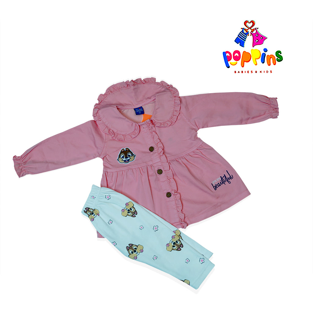 Baby and Toddler Comfy Dress Set Chipmunk