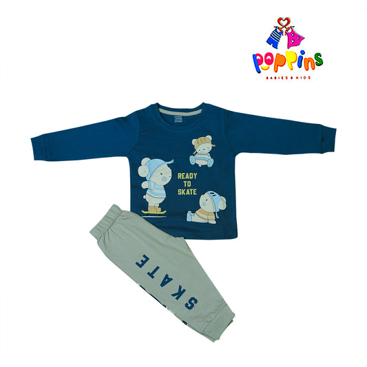 Baby and Toddler outfit set- Indigo