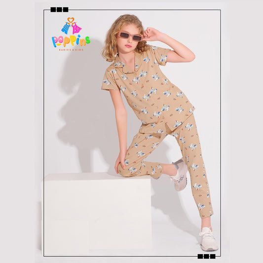 Girls Button down pyjama set