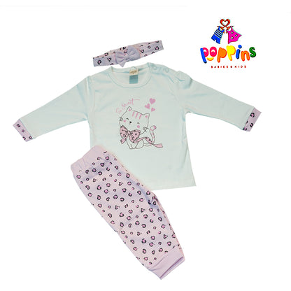 Baby outfit set with headband