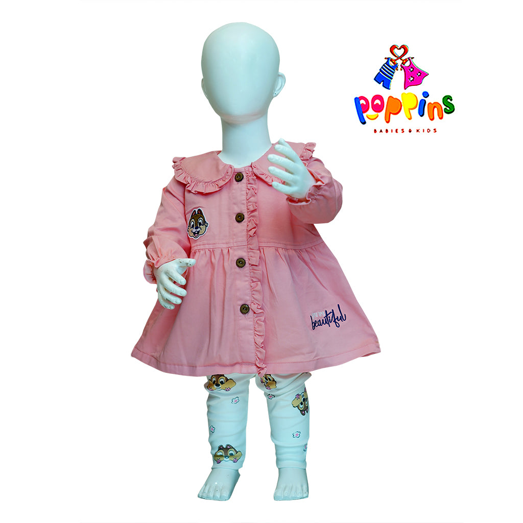 Baby and Toddler Comfy Dress Set Chipmunk