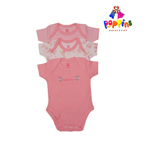 Baby Bodysuit Pack Of 3Pcs Little Love