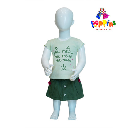 Baby and Toddler Skirt Meow