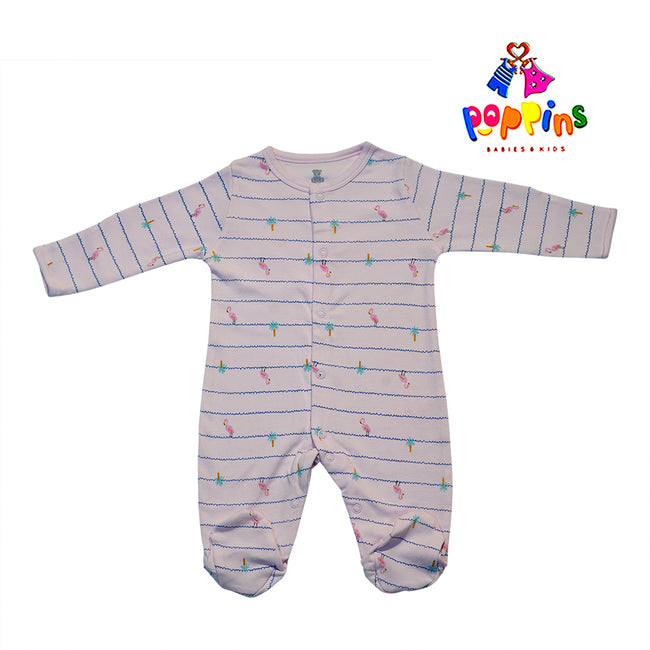 Baby Bodysuit-Pack Of 3Pcs Flamingo Party