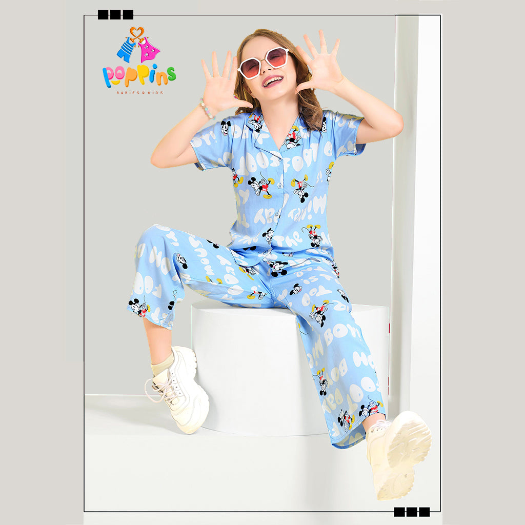 Girls Button-down pyjama set Mickey
