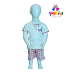 Baby and Toddler short set With Plain Checks