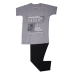 Boys Graphic set- Light Grey