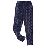 Girls Printed Leggings- Navy Blue Butterfly