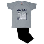 Boys Graphic NewYork set- Muted Green