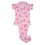 Girls Graphic Bunny Sleep set- Pink