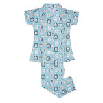 Kids cotton printed night suit- Zoo buddies