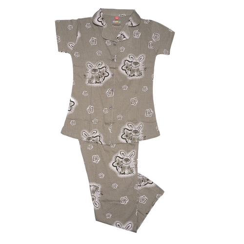 Girls Graphic Sleep set- Saje Green