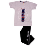 Boys Graphic set- Peach