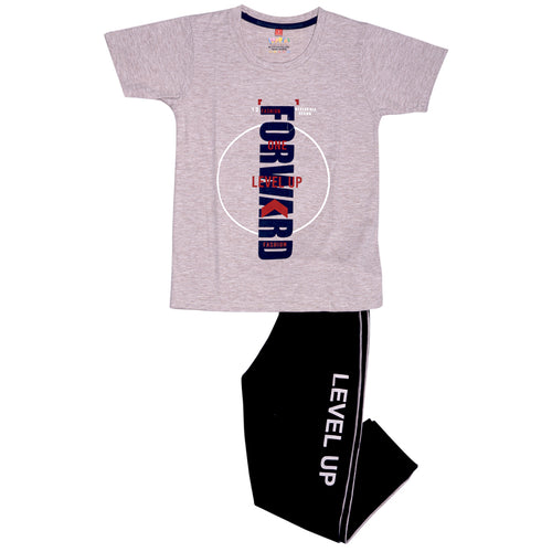 Boys Graphic set- Peach