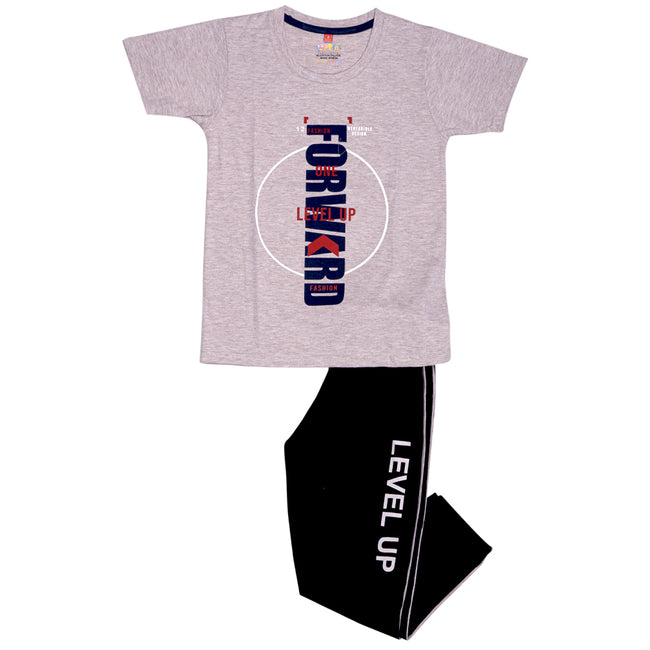 Boys Graphic set- Peach