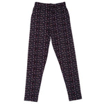 Girls Printed Leggings- Brown Butterfly
