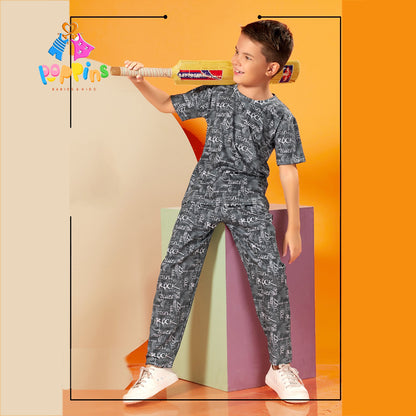 Kids Night Suit Rock Style