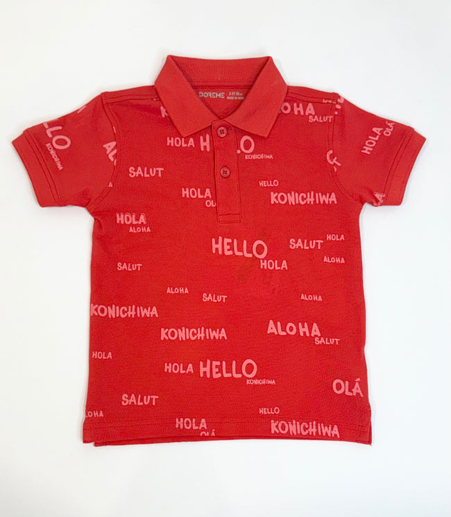 Toddler Polo Tshirt- Aloha