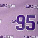 Girl Team Sweat Set-Purple