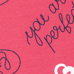 Girls Printed Leggings- Hot Pink Sweetheart