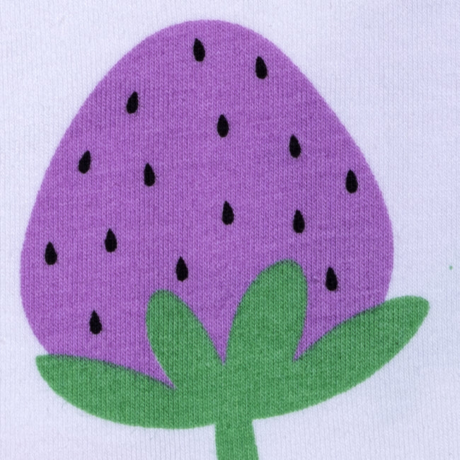 Girls Printed Leggings- Strawberries