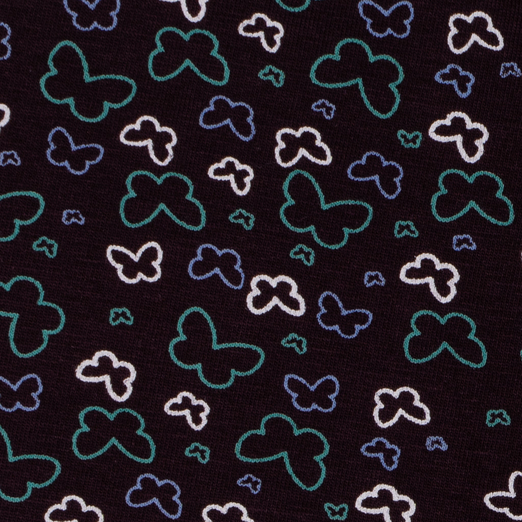 Girls Printed Leggings- Brown Butterfly