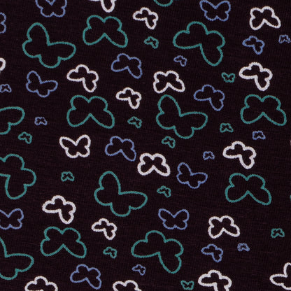 Girls Printed Leggings- Brown Butterfly